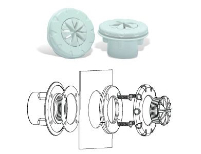 Dispositivos para Piscinas de Vinil. - Dispositivo de Nivel.