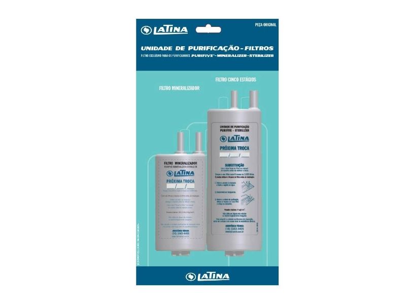 Refil Latina Skin Duplo 9 Estágios - Minerilizer / Sterilizer / XPA775 / PA755 / PA735 / PN555 / VitaUltra / VitaSupra / Vita Sali / Vitaplus / P655+P633 / P635+P655 / Fun Kitchen PN Refil Latina Skin Duplo 9 Estágios - Minerilizer / Sterilizer / XPA775 / PA755 / PA735 / PN555 / VitaUltra / VitaSupra / Vita Sali / Vitaplus / P655+P633 / P635+P655 / Fun Kitchen PN
