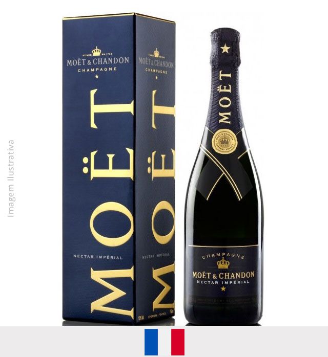 Champagne Moet Chandon Néctar Imperial 750ml - Champagne Moet Chandon Néctar Imperial
