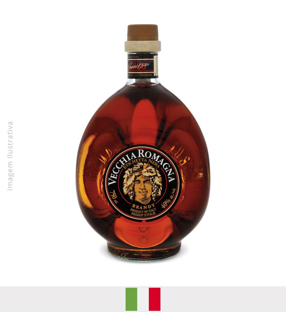 Conhaque Brandy Vecchia Romagna 750ml - Conhaque Brandy Vecchia Romagna