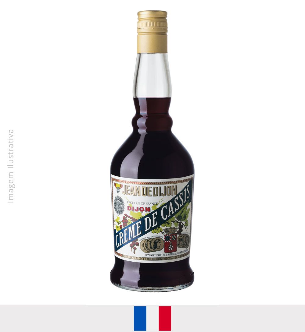 Licor Jean de Dijon Creme de Cassis 670ml - Licor Jean de Dijon Creme de Cassis