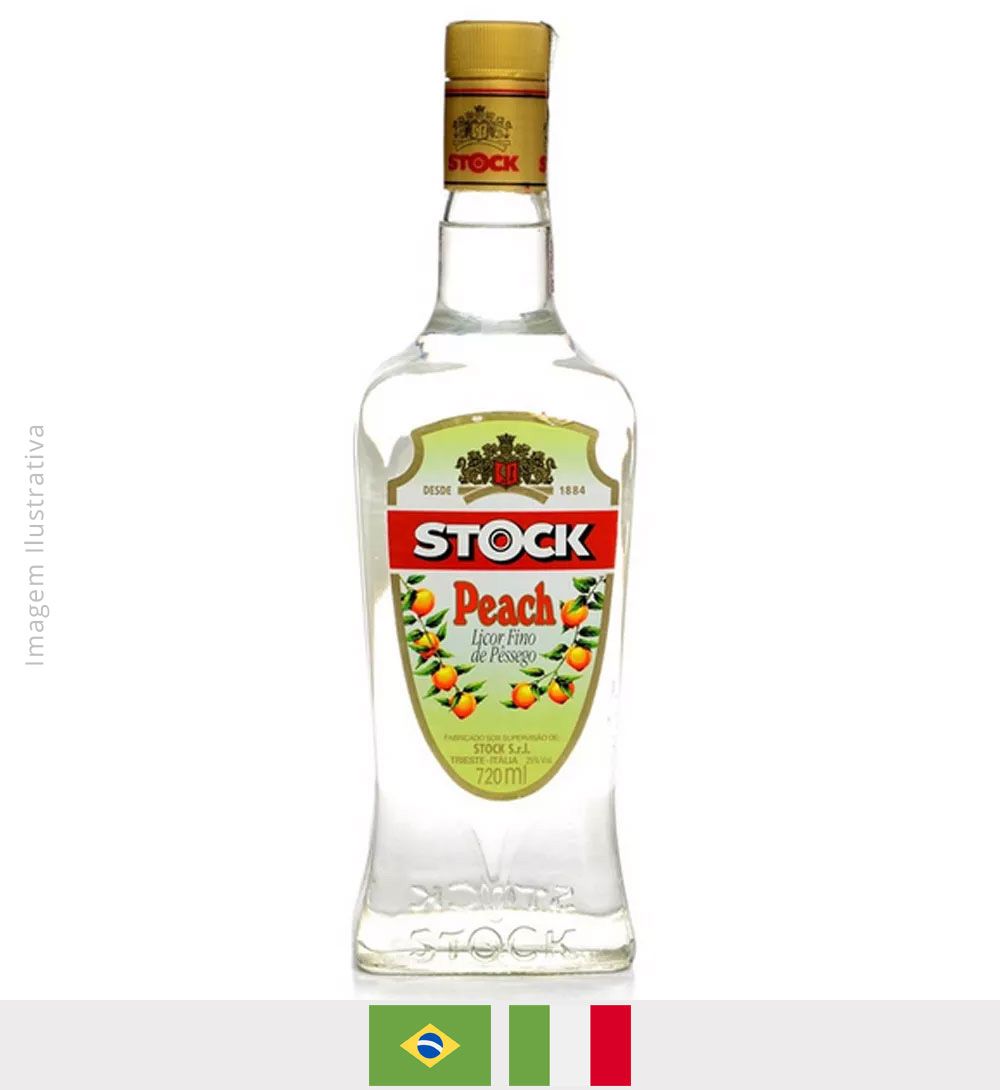 Licor Stock Peach Pêssego 720ml - Licor Stock Peach Pêssego