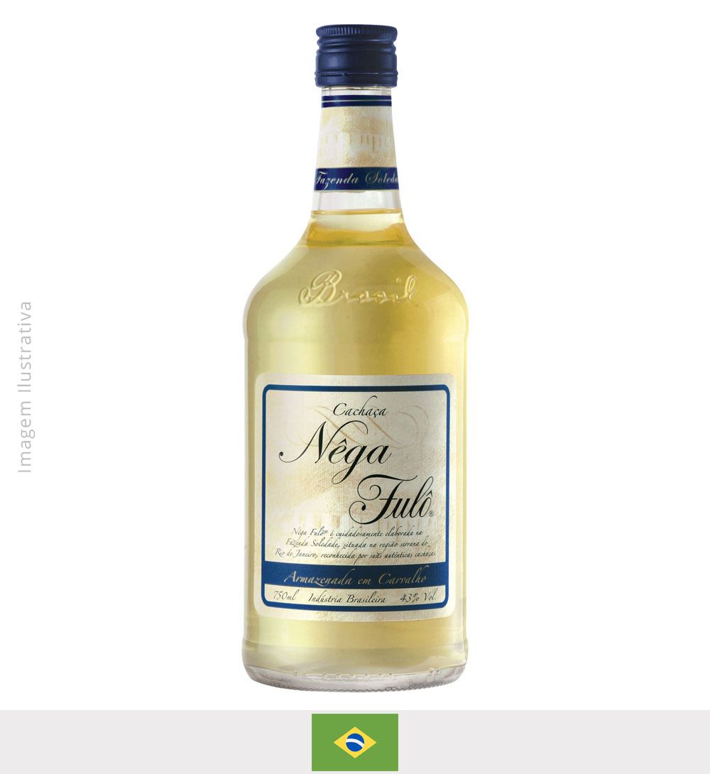 Cachaça Nêga Fulo Carvalho 750ml - Cachaça Nêga Fulo Carvalho