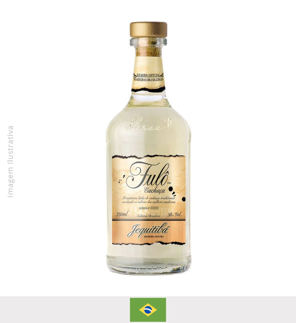 Cachaça Nêga Fulo Jequitiba 750ml - Cachaça Nêga Fulo Jequitiba