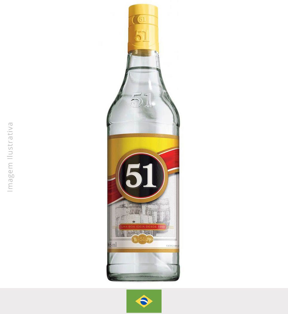 Cachaça Pirassununga 51 965ml - Cachaça Pirassununga 51