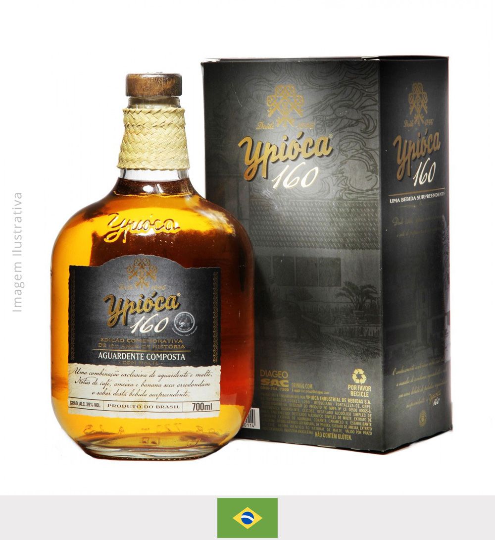 Cachaça Ypióca 160 anos 700ml - Cachaça Ypióca 160 anos