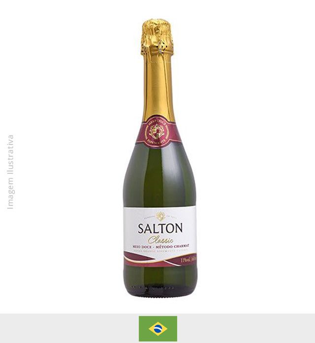 Espumante Salton Meio Doce 660ml - Espumante Salton Meio Doce