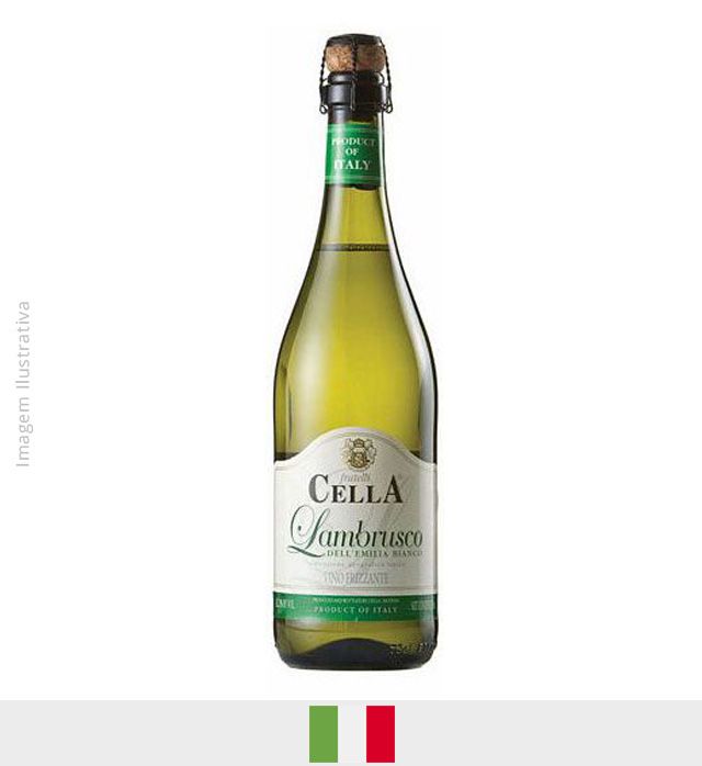 Frisante Lambrusco Cella Branco 750ml - Frisante Lambrusco Cella Branco