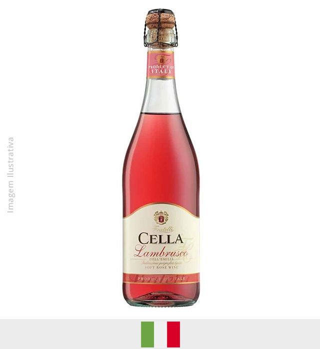 Frisante Lambrusco Cella Rose 750ml - Frisante Lambrusco Cella Rose