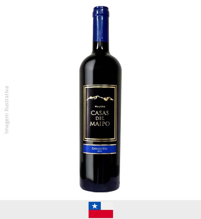 Vinho Casas Del Maipo Carmenere - Central Valley 750ml - Vinho Casas Del Maipo Carmenere
