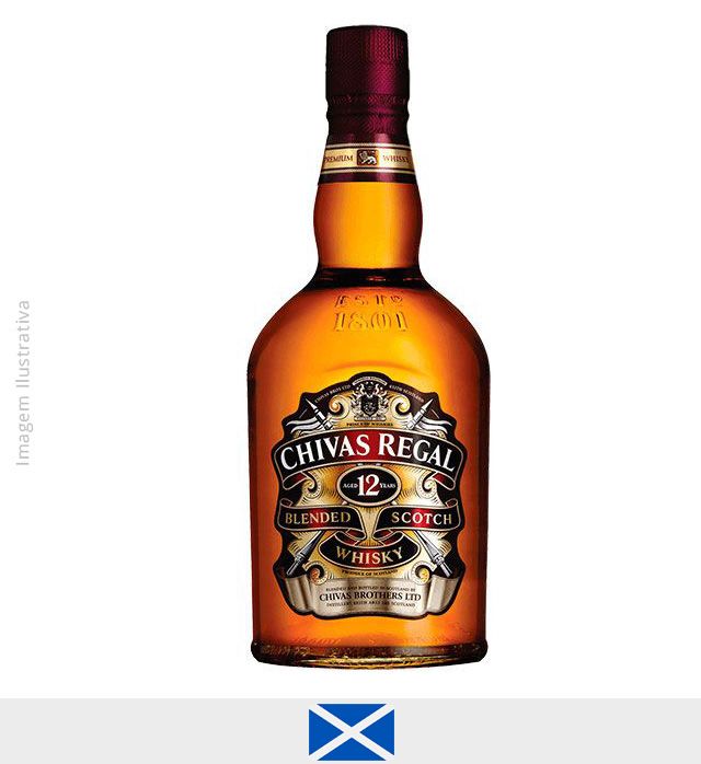 Whisky Chivas Regal 12 anos 750ml - Whisky Chival Regal 12 anos