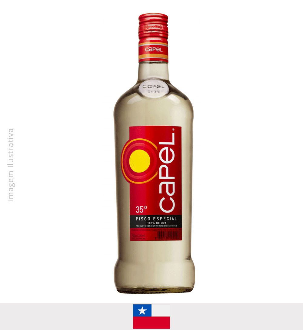 Pisco Capel Reservado 700ml - Pisco Capel Reservado Moai