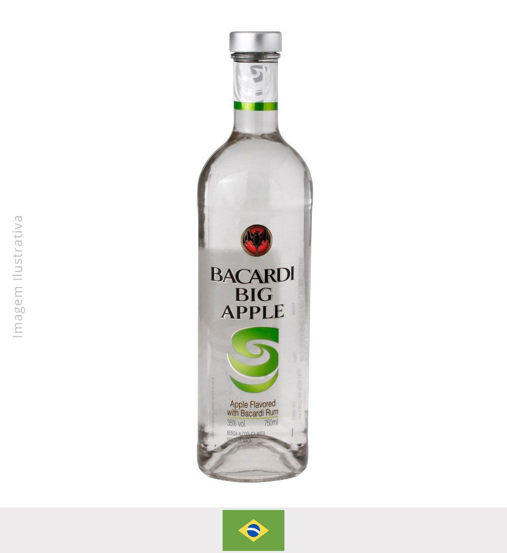 Rum Bacardi Big Apple 980ml - Rum Bacardi Big Aple