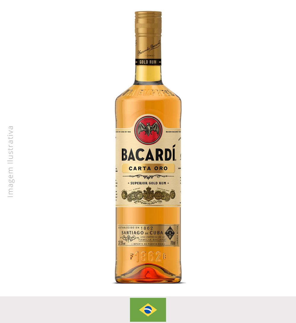 Rum Bacardi Oro 980ml - Rum Bacardi Oro