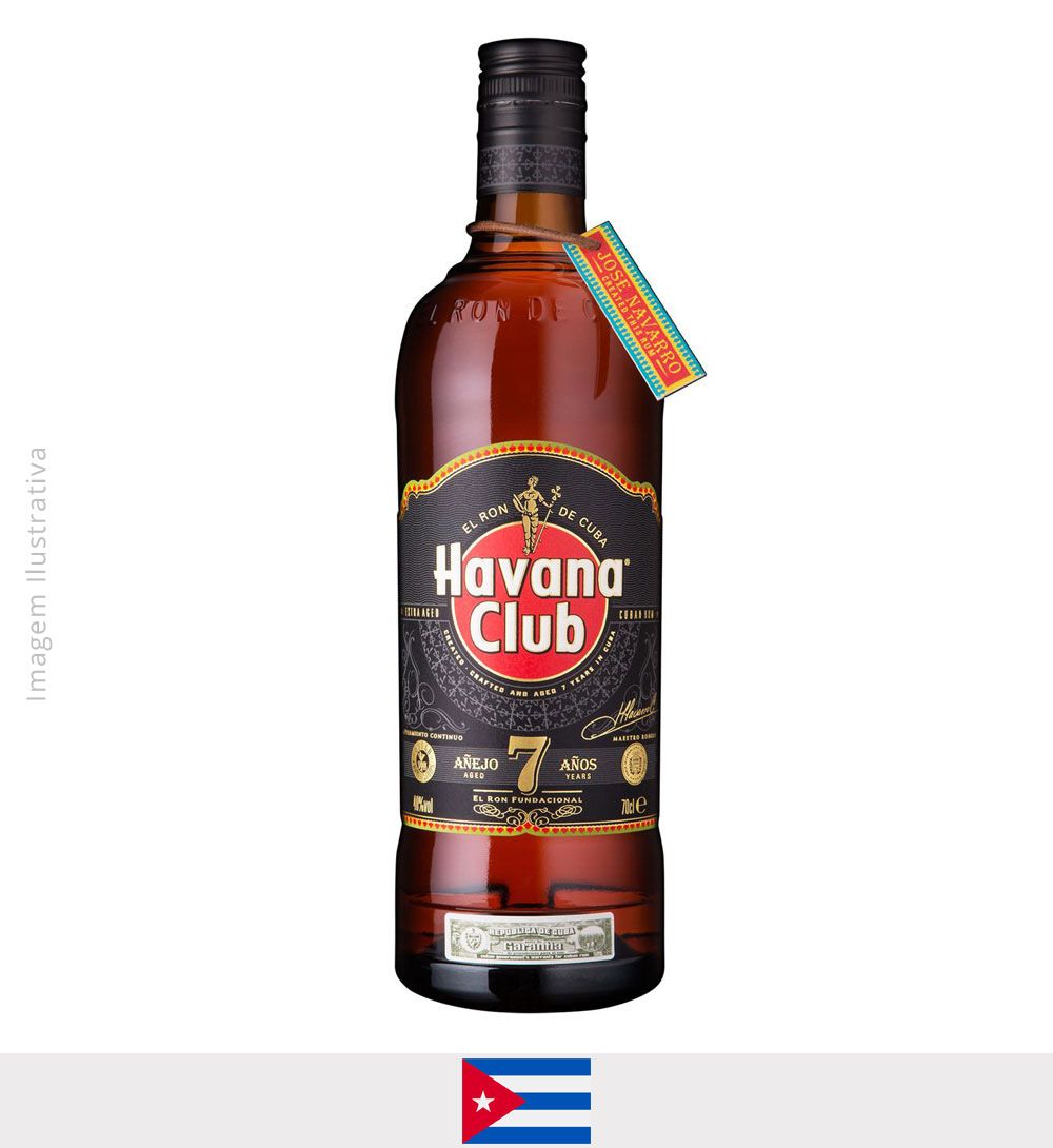 Rum Havana Club Anejo Blanco 7 anos 750ml - Rum Havana Club 7 anos