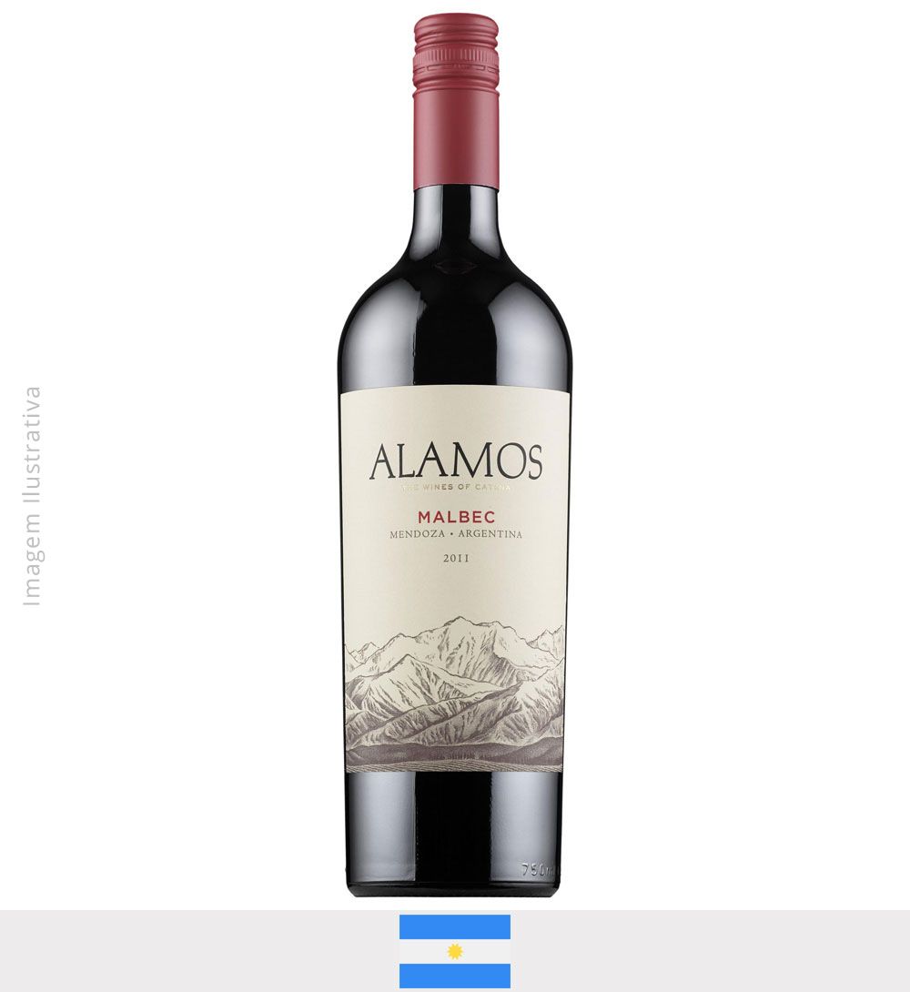 Vinho Alamos Malbec 750ml - Vinho Alamos Malbec
