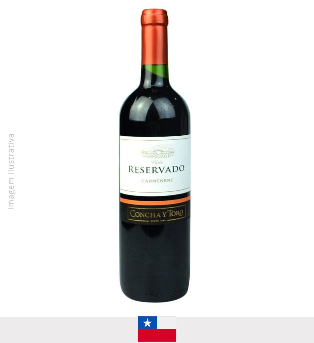 Vinho Concha Y Toro Reservado Carmenere 750ml - Vinho Concha Y Toro Reservado Carmenere