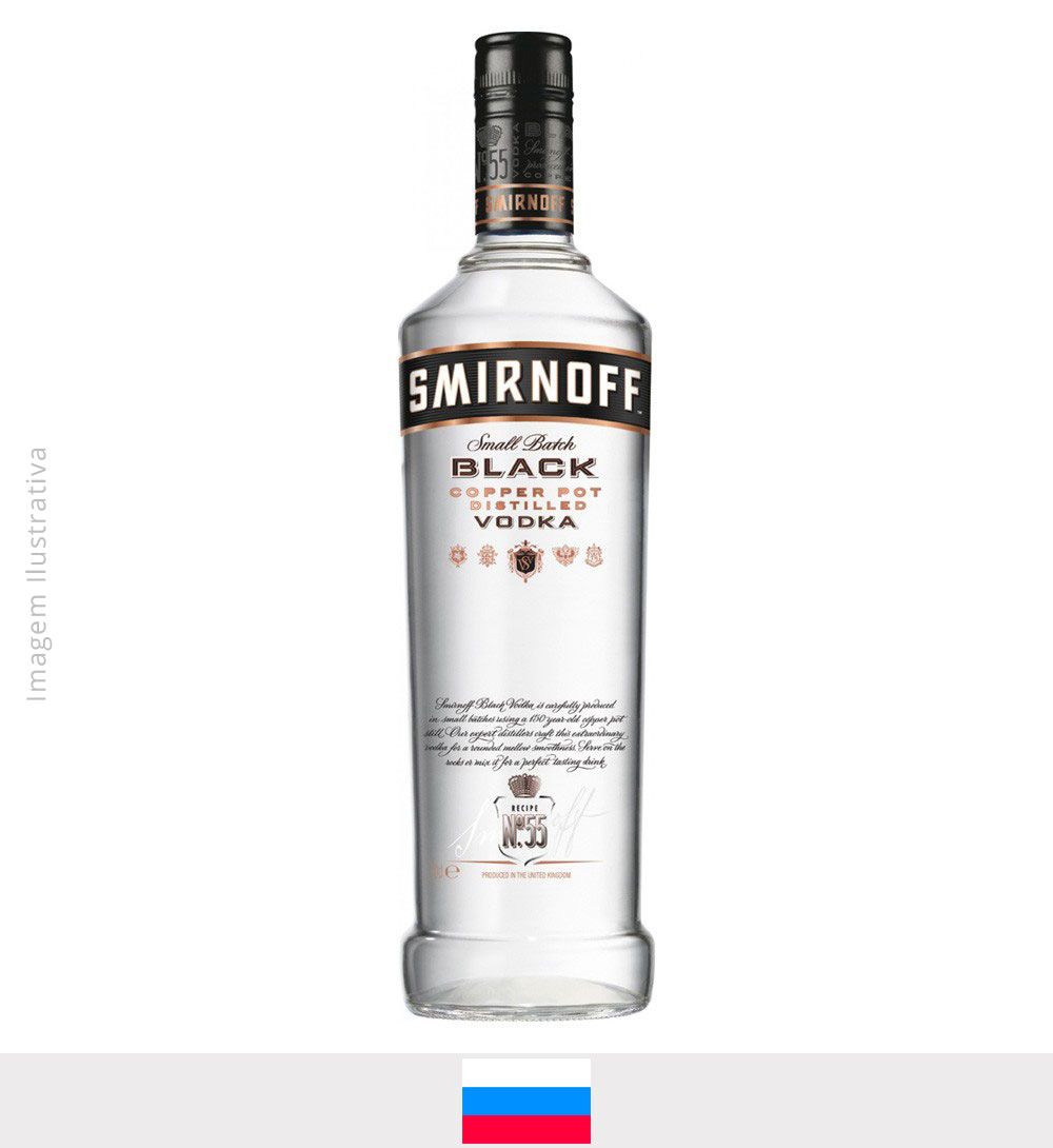 Vodka Smirnoff Black 1L - Vodka Smirnoff Black
