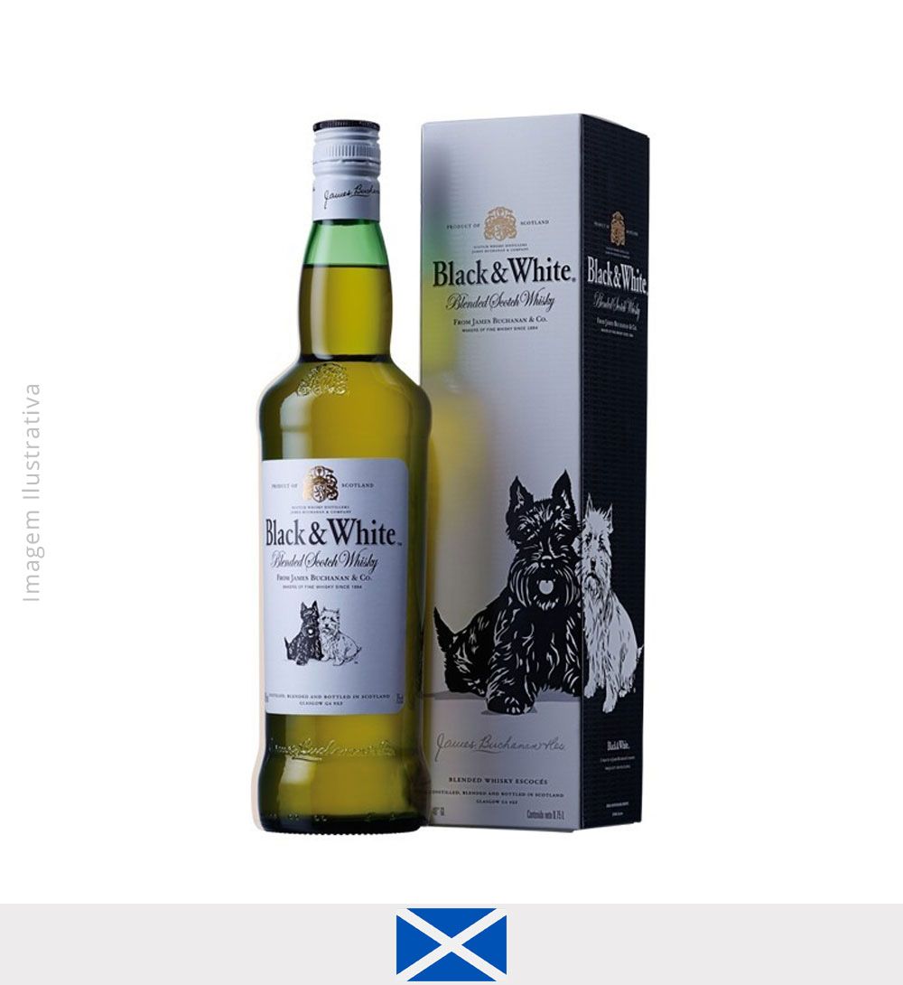 Whisky Black & White 1L - Whisky Black White