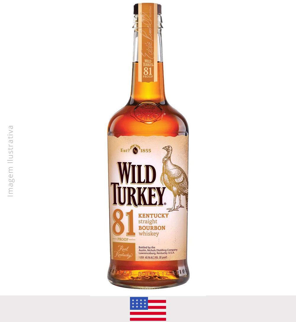 Whisky Bourbon Wild Turkey 1L - Whisky Bourbon Wild Turkey