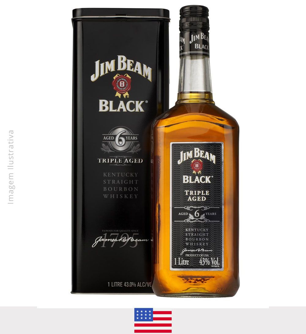 Whisky Jim Beam Black 1L - Whisky Jim Beam Black