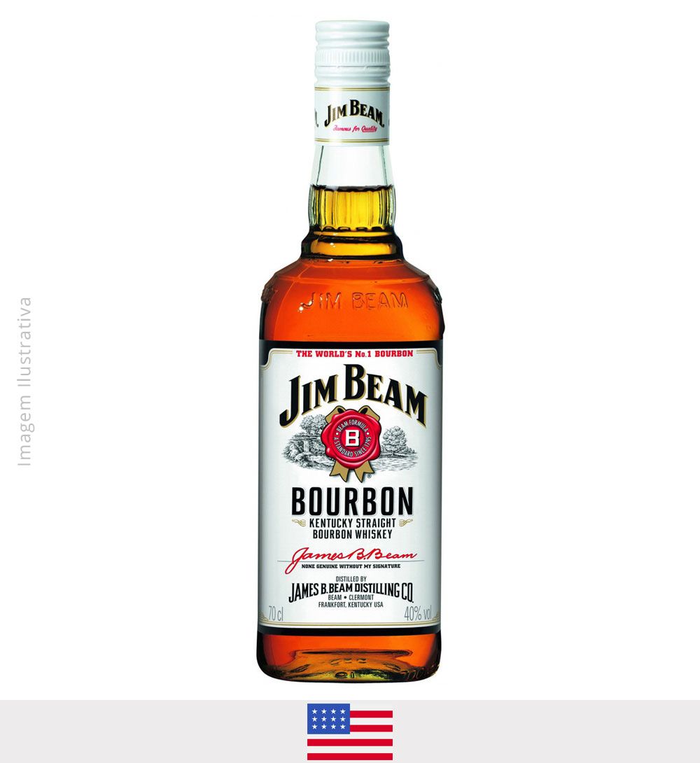 Whisky Jim Beam White 750ml - Whisky Jim Beam White