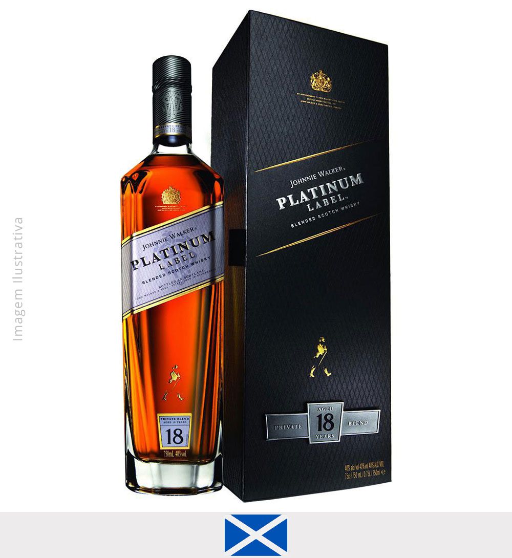 Whisky Johnnie Walker Platinum Label 750 ml - Whisky Johnnie Walker Platinum Label