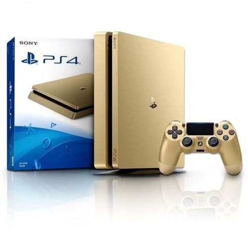 Playstation 4 Slim 1Tb Gold + Controle Sem Fio
