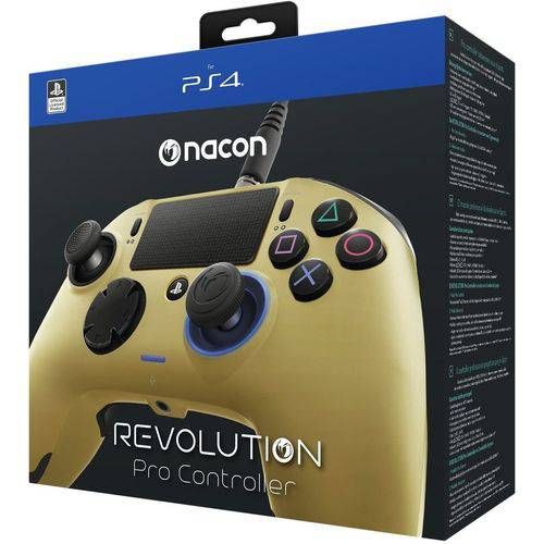 Controle Revolution Pro Nacon Dourado - Ps4