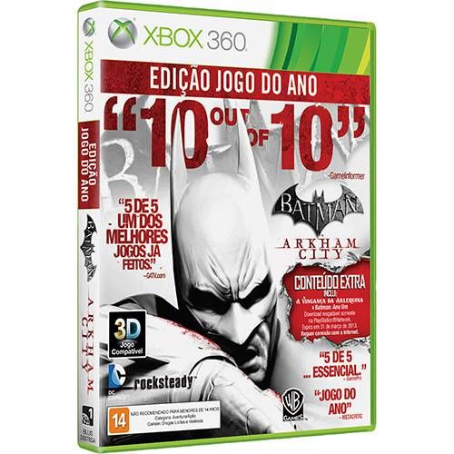 Batman: Arkham City - Edição Jogo do Ano - Xbox 360 Seminovo