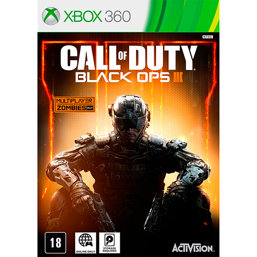 Call Of Duty: Black Ops 3 Multiplayer Online e Modo Zumbi - Xbox 360 Seminovo