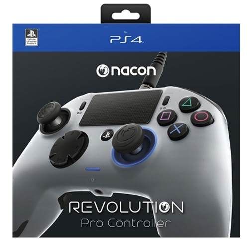 Controle Revolution Pro Nacon Cinza e Prata - Ps4