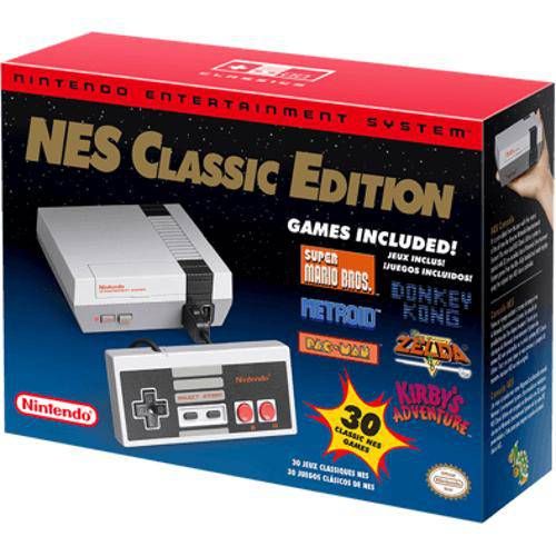 Console Nintendo Nes Classic Edition + 30 Jogos Na Memória