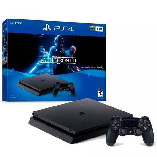 Playstation 4 Slim 1TB Star Wars Battlefront 2 + Controle Sem Fio