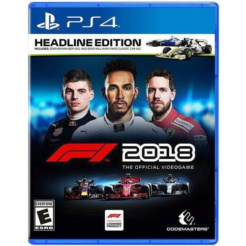 F1 2018 HEADLINE EDITION - PS4