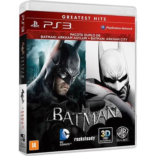 Batman: Arkham Asylum + Arkham City - PS3 Seminovo