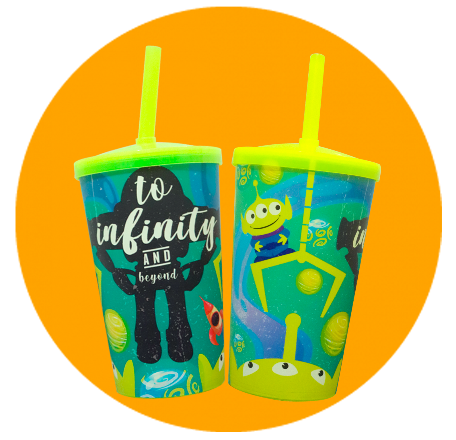 Copo Label 550ml c/tampa e canudo - Buzz ao infinito e além