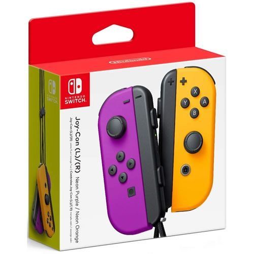 Controle Original Nintendo L R Neon Purple / Orange - Switch