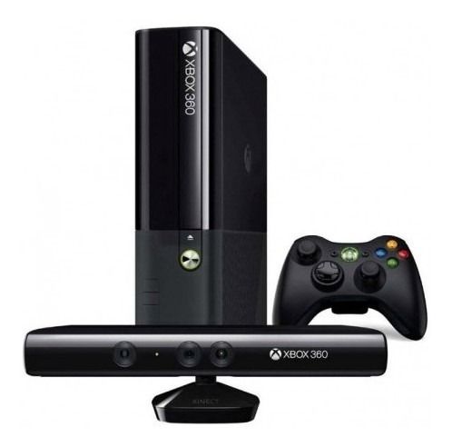 Xbox 360 Super Slim 4GB + Kinect + 2 Controles Usado