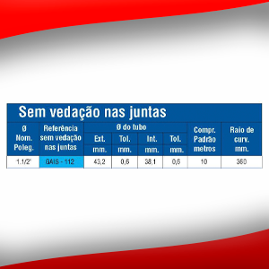 Tubo Flexivel Galvanizado 1.1/2'
