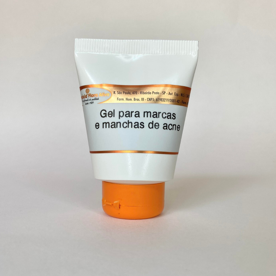 Gel para marcas e manchas de acne