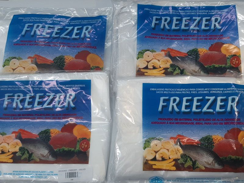 Sacos Plásticos PEAD Freezer