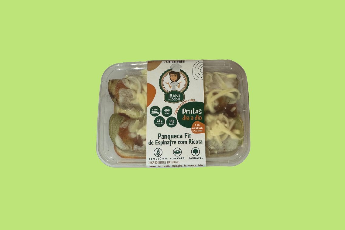 Panqueca Fit de Espinafre com Cream Cheese e Ricota