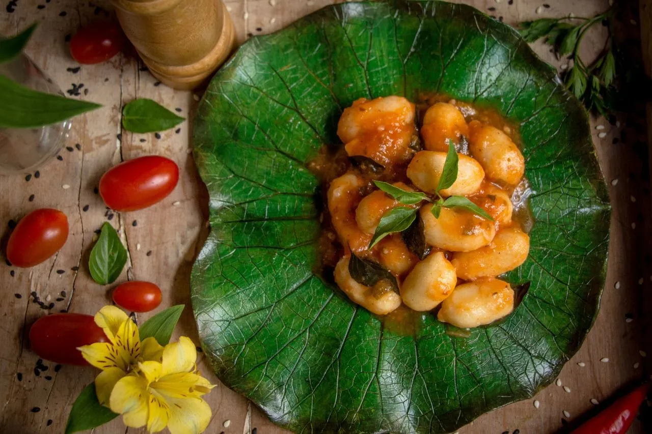 Nhoque de Batata Doce ao Molho de Tomate Fresco