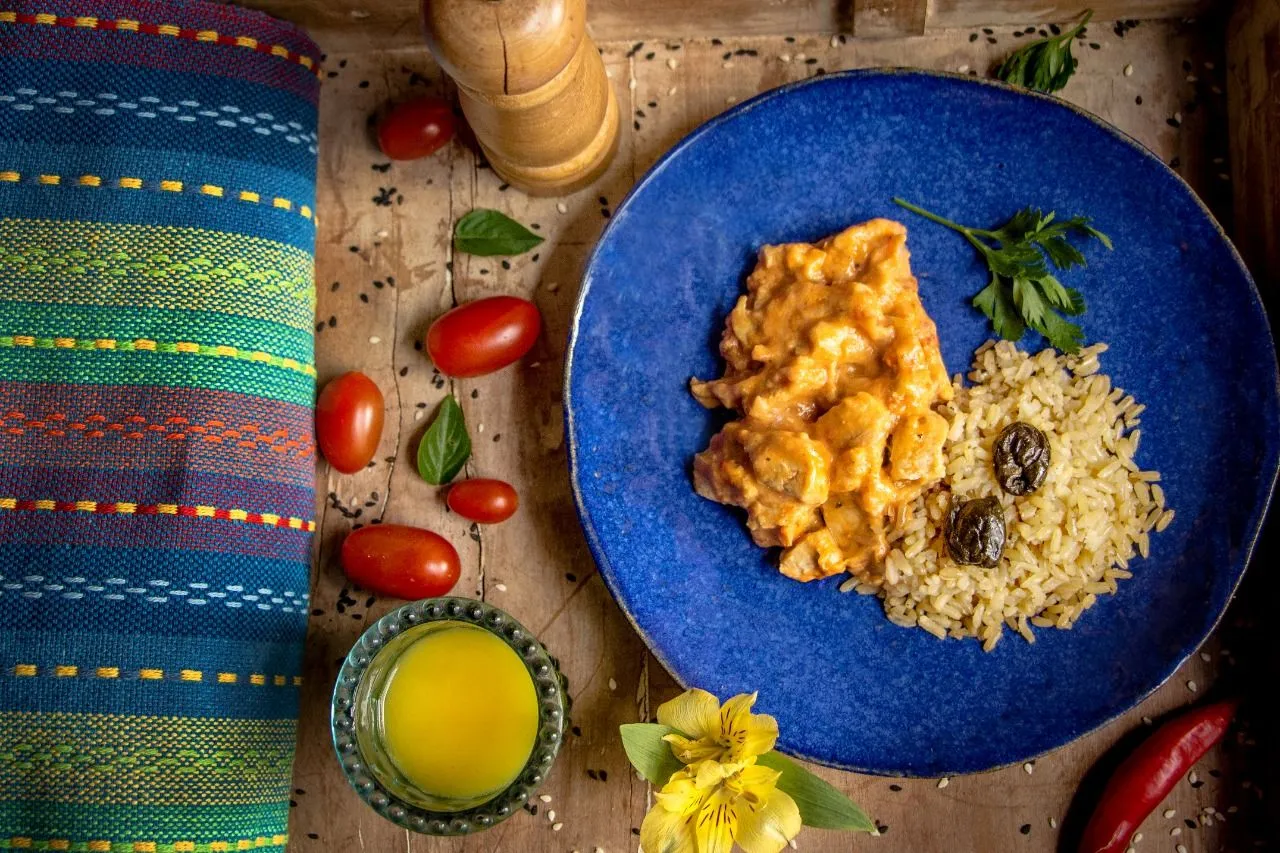 Escondidinho de Shiitake e Shimeji (com purê de cabotiá e mandioca)