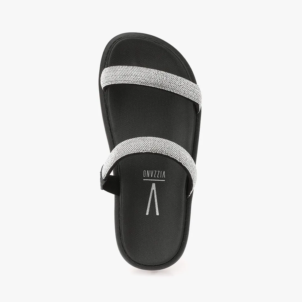 Tamanco Vizzano Com Strass Prata Cod. 6459.110