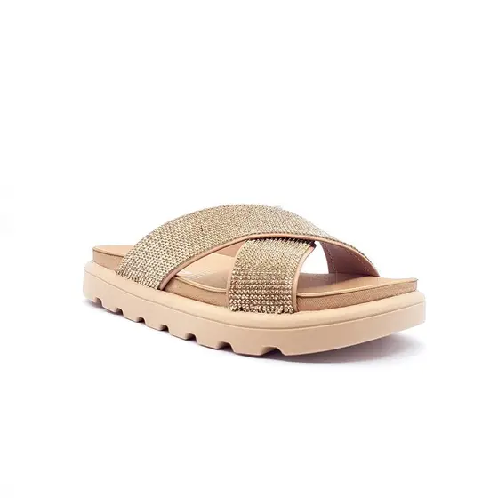 Tamanco Vizzano Bege Strass 6459.122