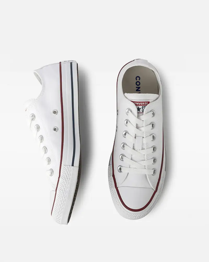 All Star Ckuck Taylor Branco Cano Baixo CT 00010001