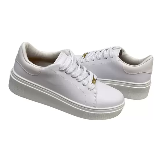 T�nis Feminino Salto Plataforma Vizzano Branco Cod. 1339.317