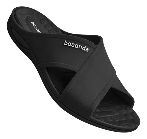 Tamanco Chinelo Feminino Boa Onda Harmony Espor�o Preto Cod.1949